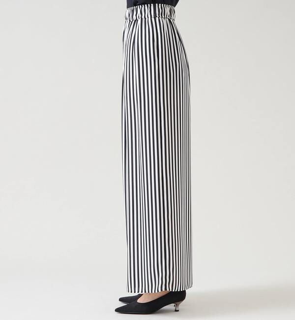 TIARA「ストライププリントタックワイドパンツ」|その他|