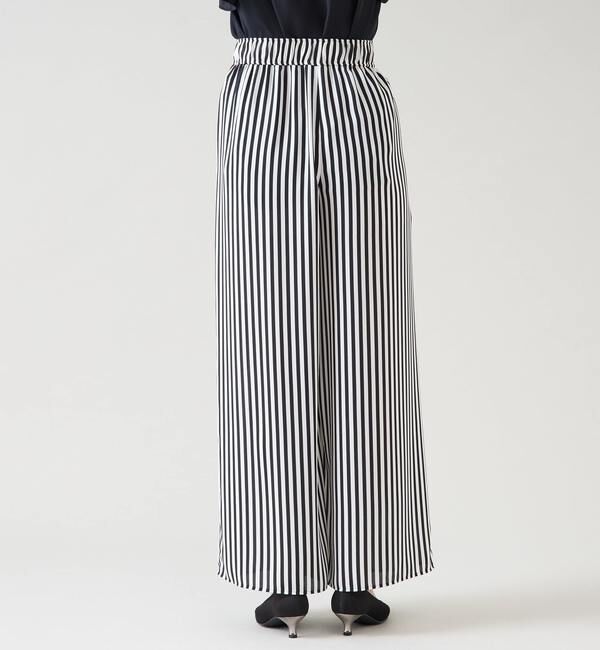 TIARA「ストライププリントタックワイドパンツ」|その他|