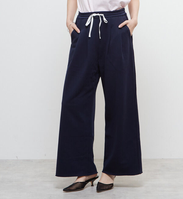 Soffitto「ウエストゴムタック入りスウェットパンツ」|その他|ネイビー