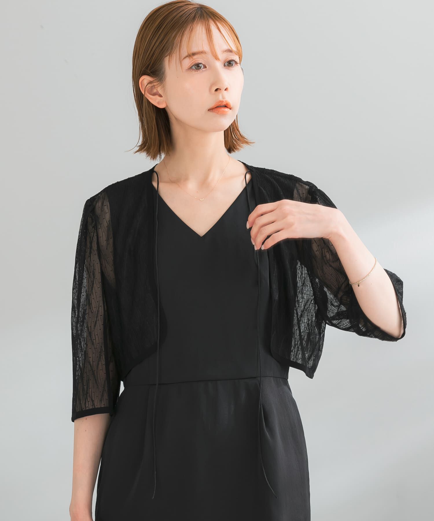 URBAN RESEARCH ROSSO「kaene　ボレロレイヤードドレス」|ワンピース|