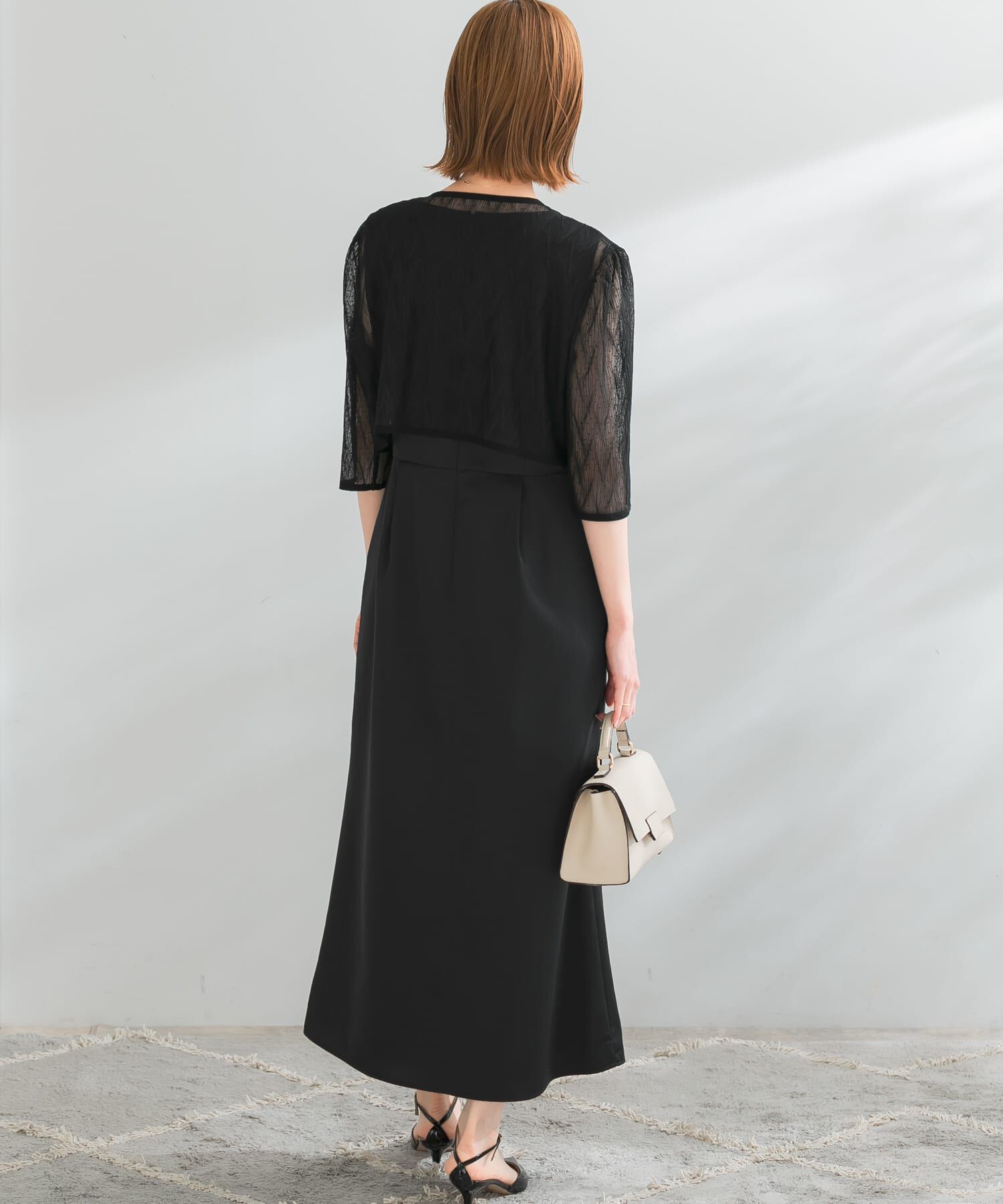 URBAN RESEARCH ROSSO「kaene　ボレロレイヤードドレス」|ワンピース|