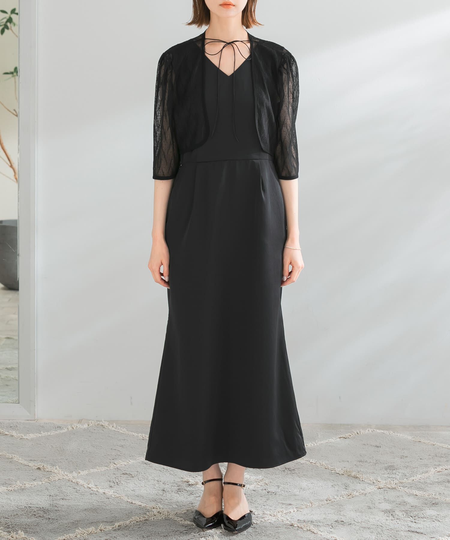 URBAN RESEARCH ROSSO「kaene　ボレロレイヤードドレス」|ワンピース|