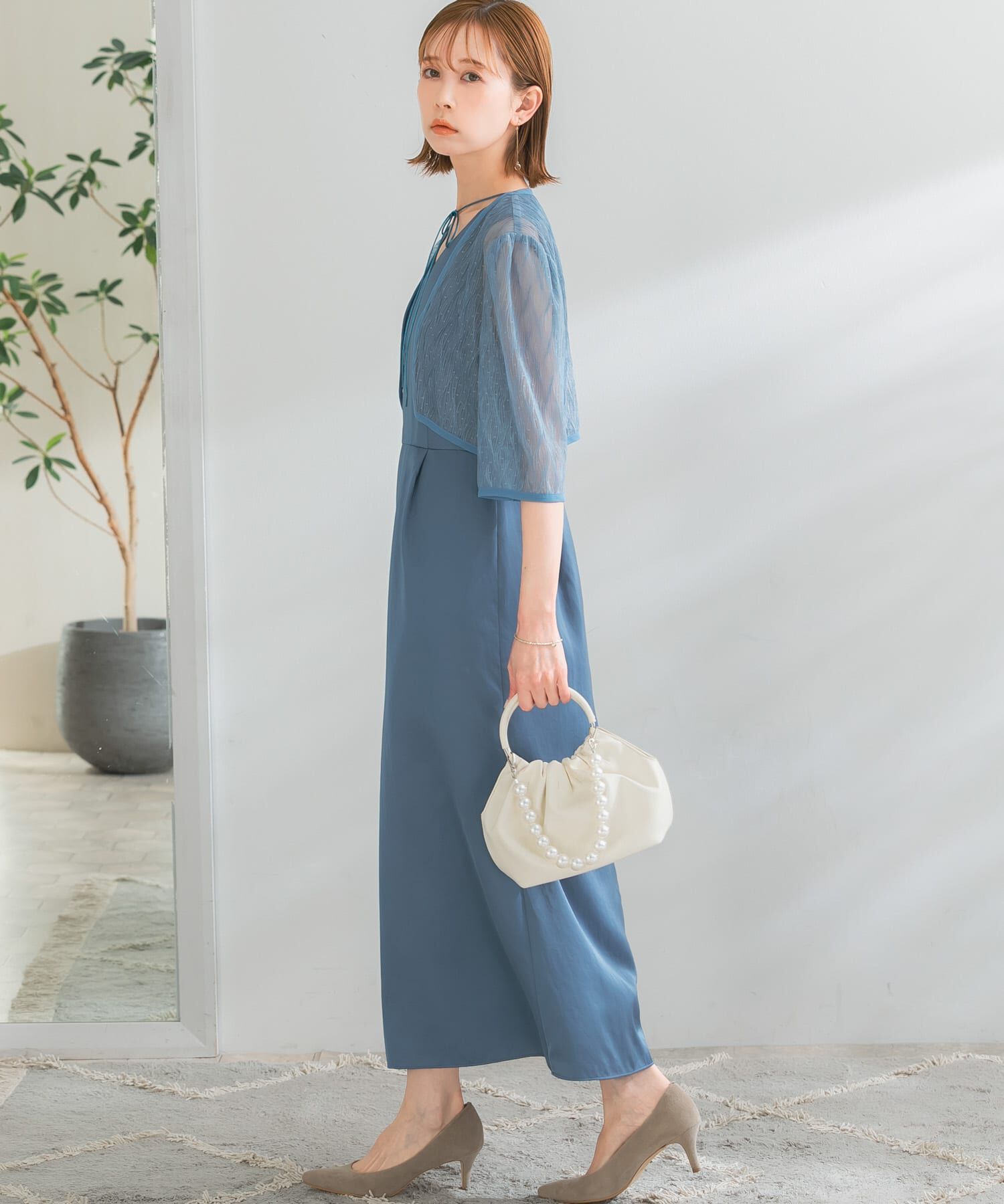 URBAN RESEARCH ROSSO「kaene　ボレロレイヤードドレス」|ワンピース|