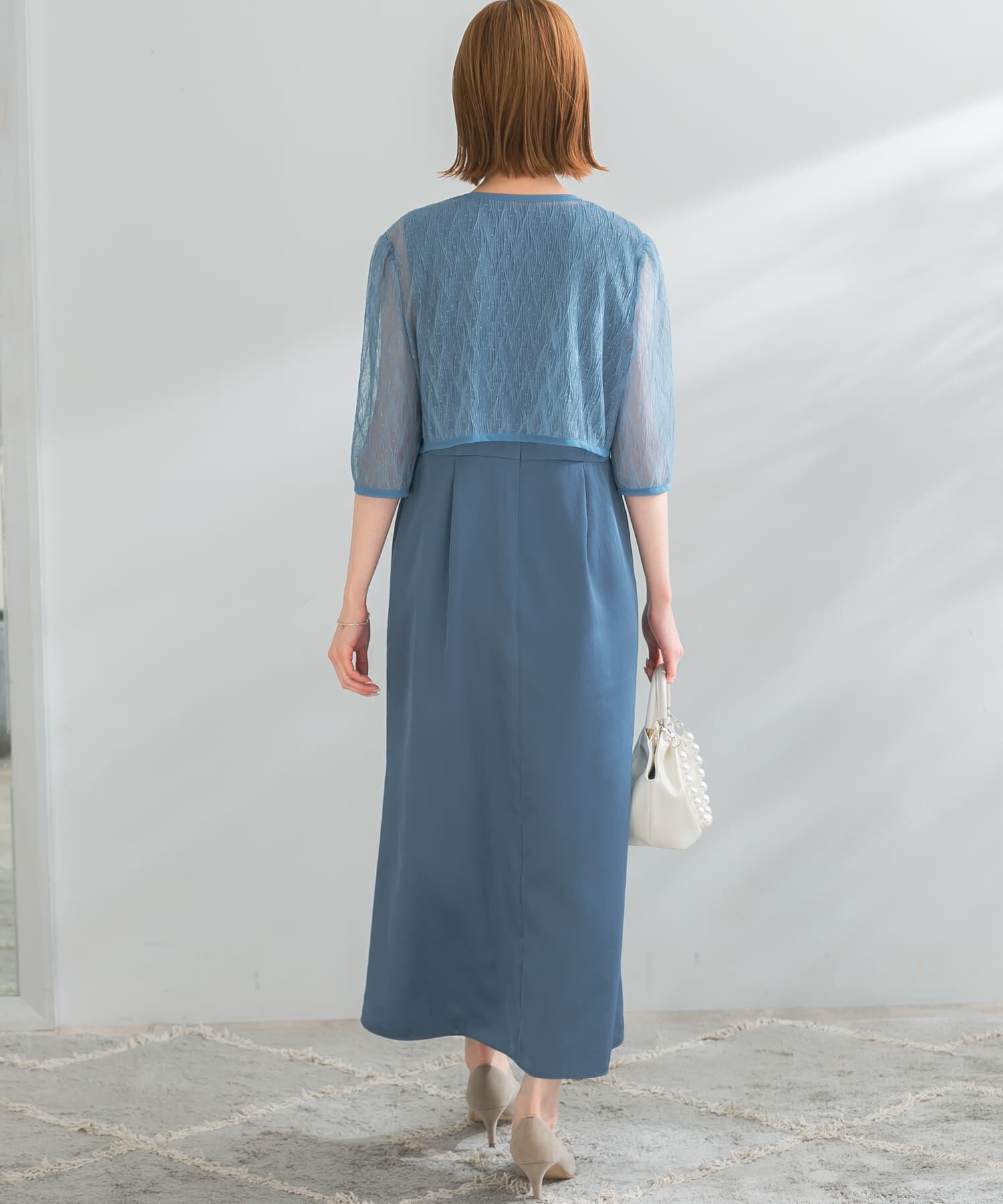 URBAN RESEARCH ROSSO「kaene　ボレロレイヤードドレス」|ワンピース|