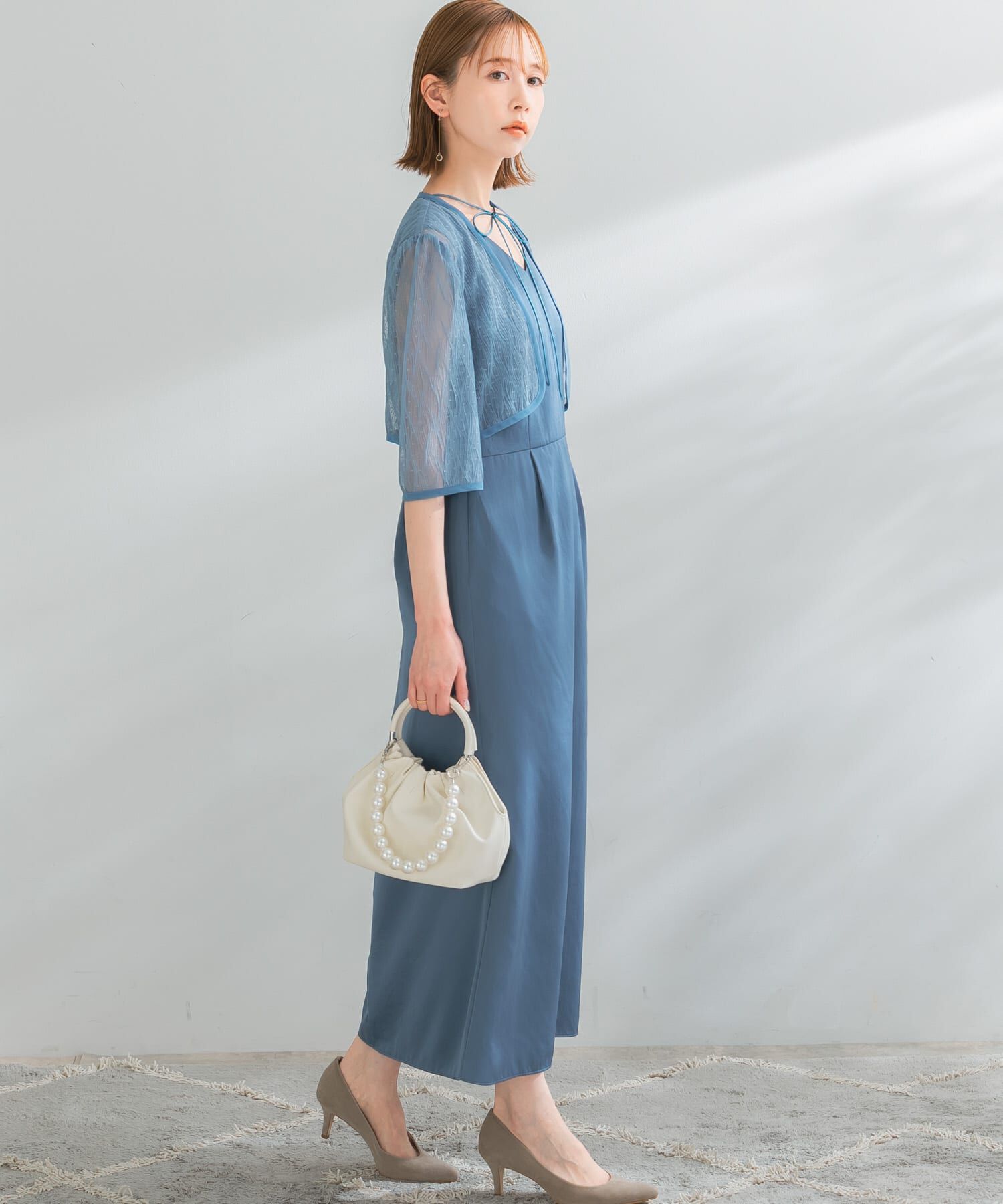 URBAN RESEARCH ROSSO「kaene　ボレロレイヤードドレス」|ワンピース|