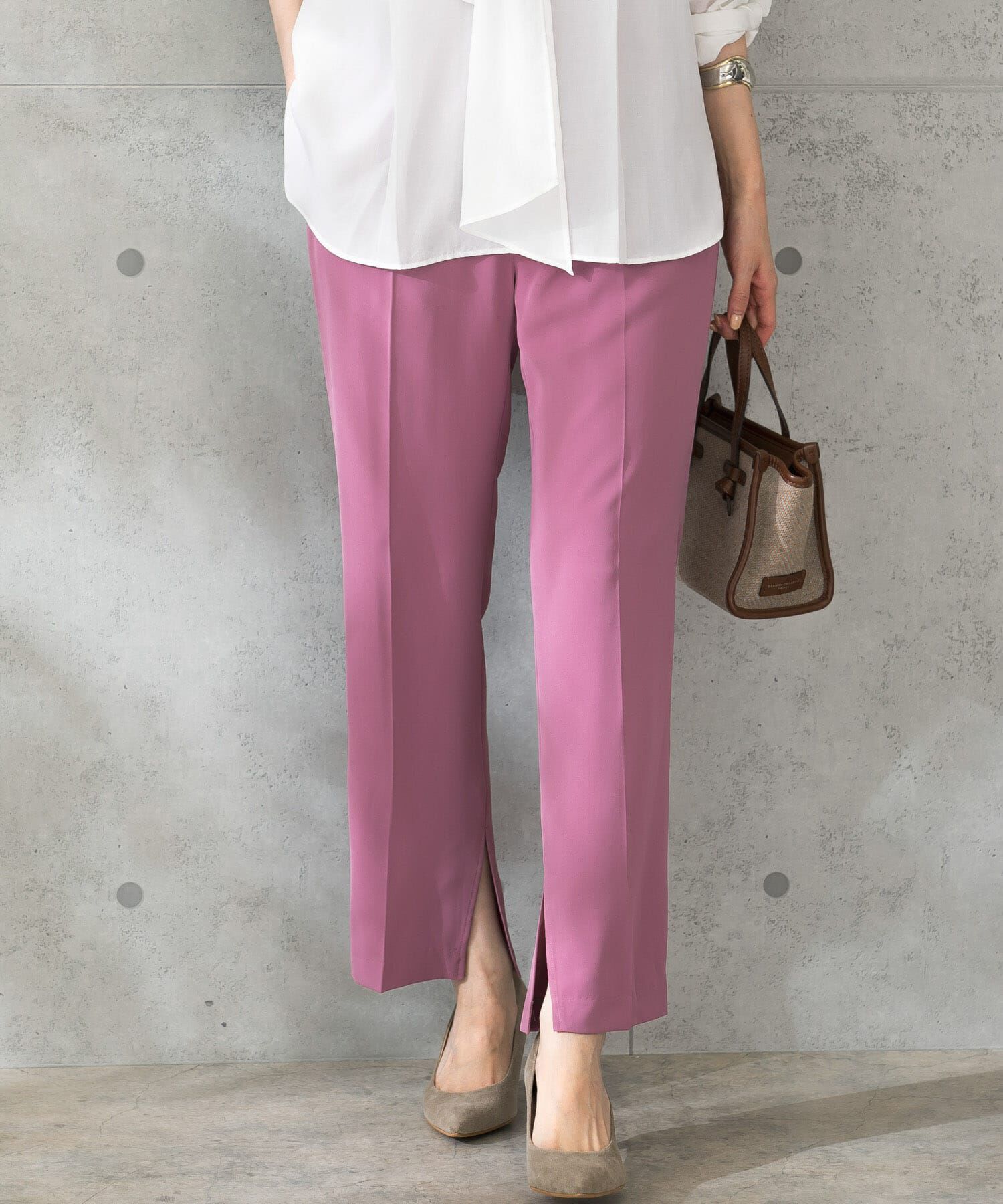 URBAN RESEARCH ROSSO「ウォッシャブルインサイドスリットイージーパンツ」|その他|