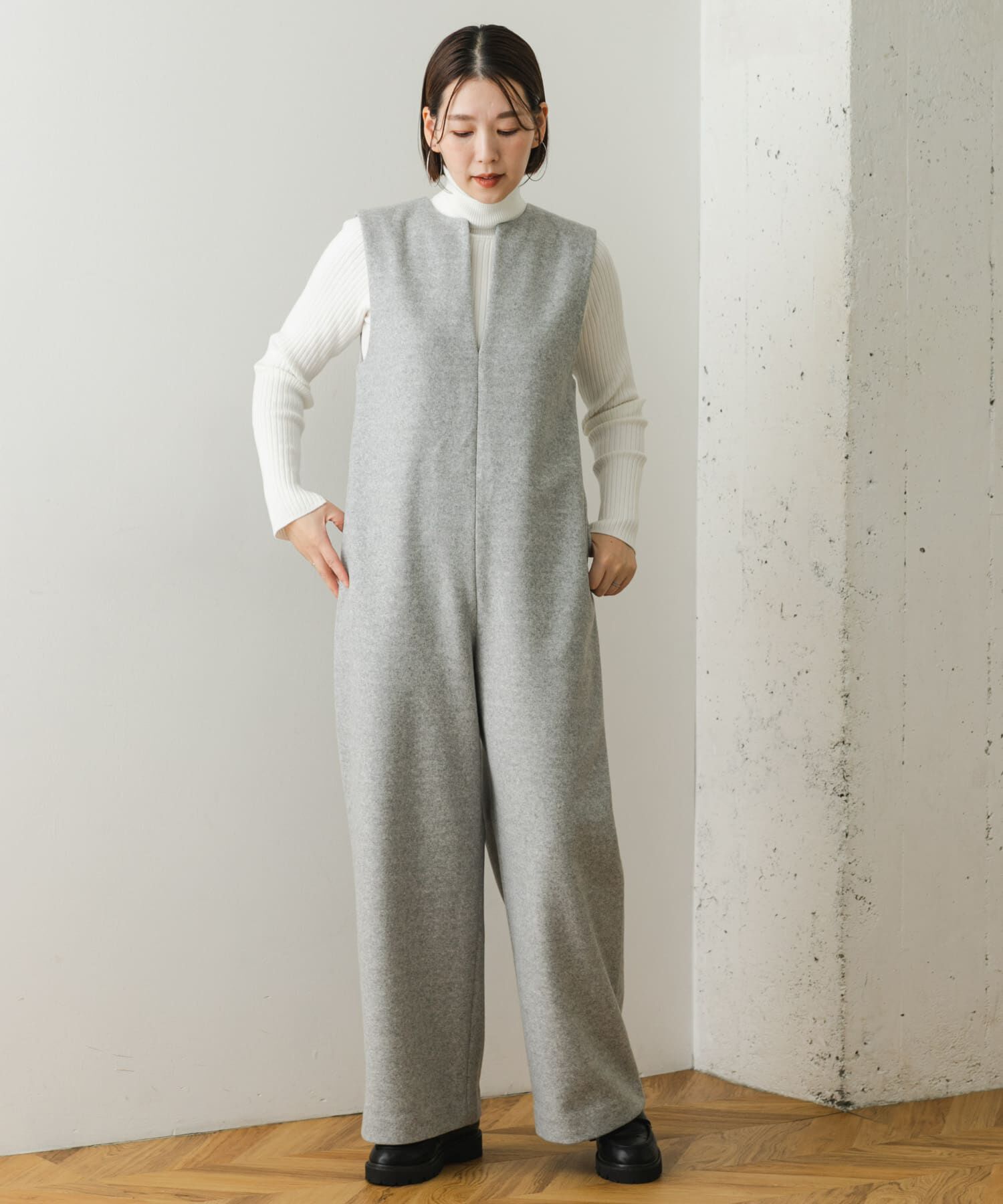 URBAN RESEARCH ROSSO「『34ｻｲｽﾞも展開』『UR TECH』F by ROSSO ｳｰﾙﾗｲｸｷｰﾈｯｸｵｰﾙｲ  」|スカート|