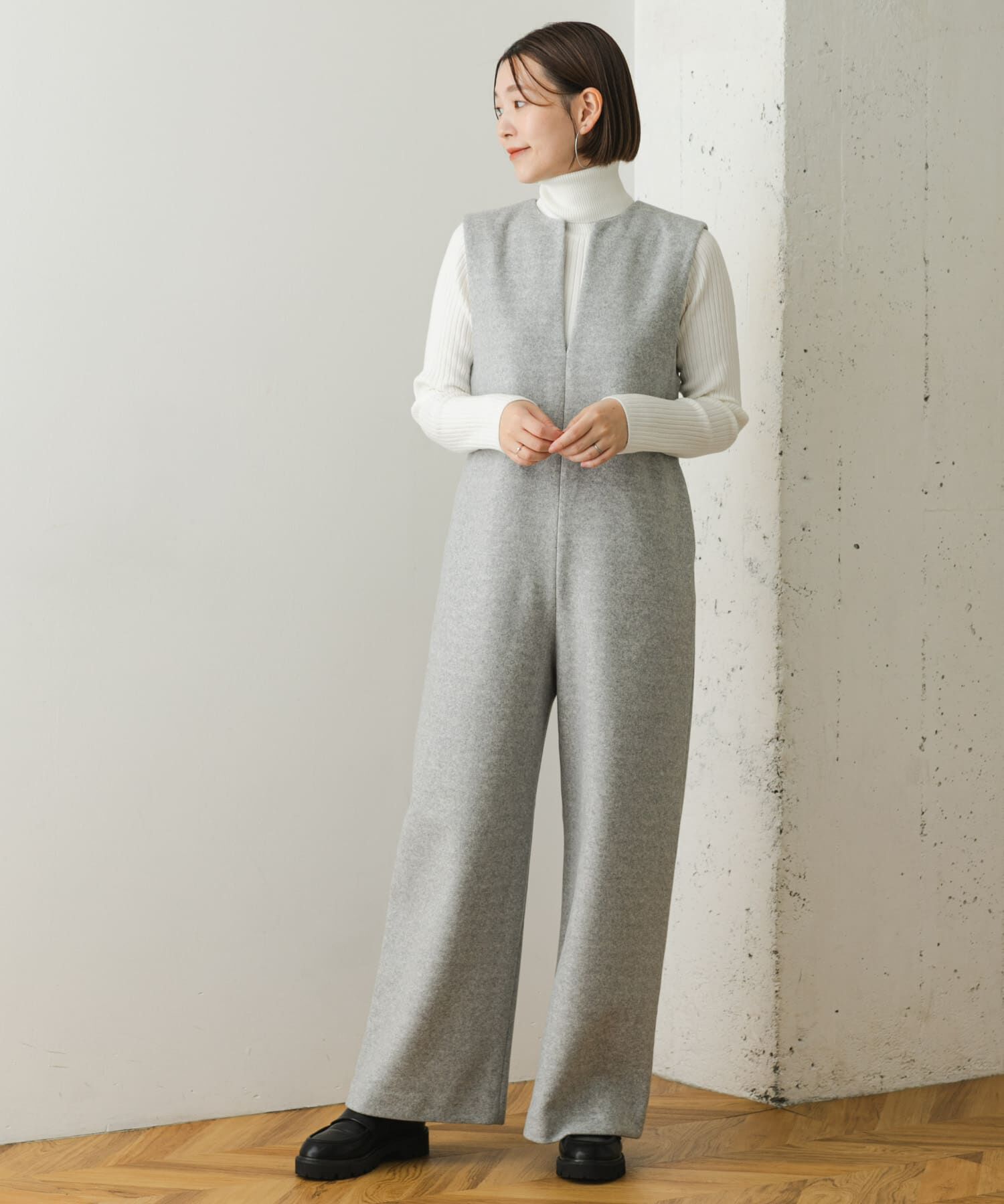 URBAN RESEARCH ROSSO「『34ｻｲｽﾞも展開』『UR TECH』F by ROSSO ｳｰﾙﾗｲｸｷｰﾈｯｸｵｰﾙｲ  」|スカート|