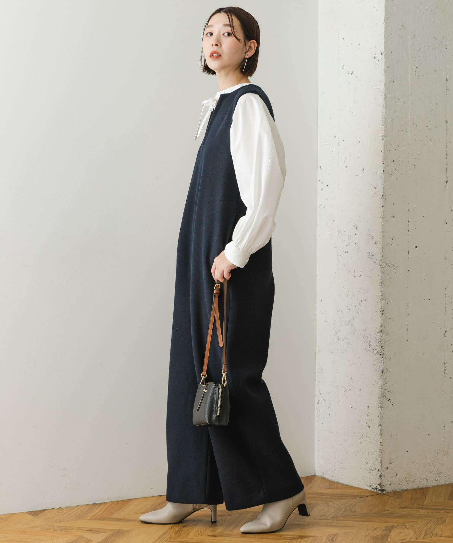 URBAN RESEARCH ROSSO「『34ｻｲｽﾞも展開』『UR TECH』F by ROSSO ｳｰﾙﾗｲｸｷｰﾈｯｸｵｰﾙｲ  」|スカート|