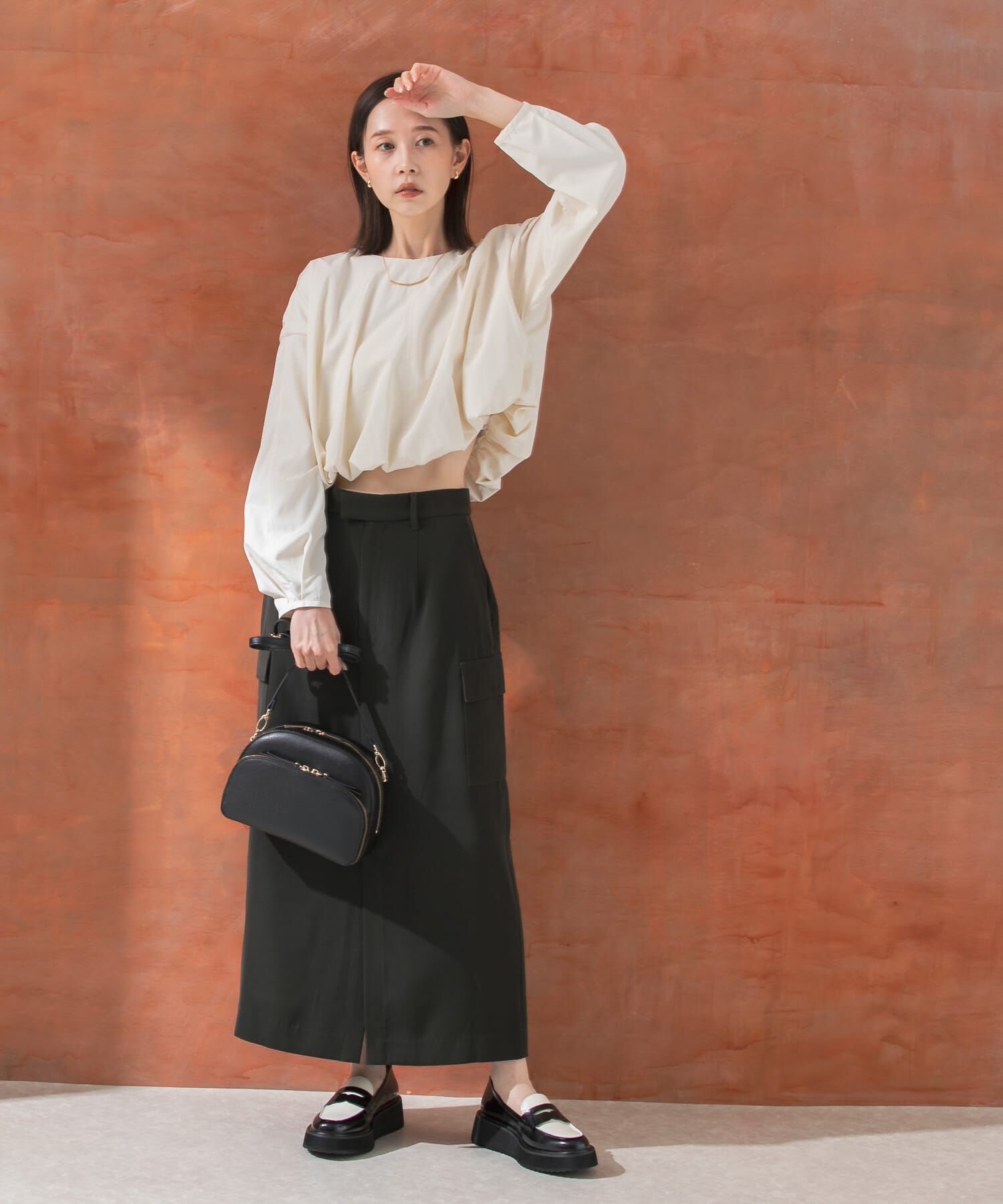 URBAN RESEARCH ROSSO「ストレートカーゴスカート」|スカート|