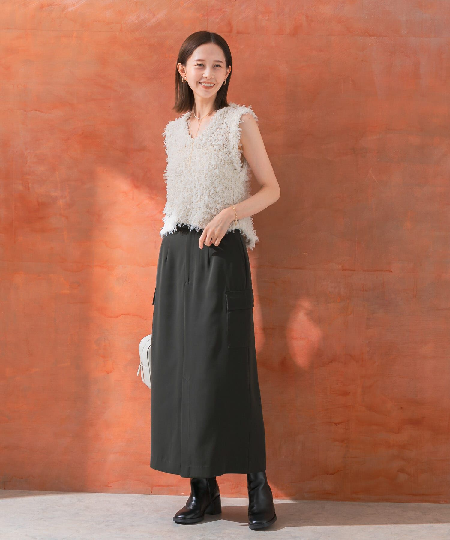 URBAN RESEARCH ROSSO「ストレートカーゴスカート」|スカート|