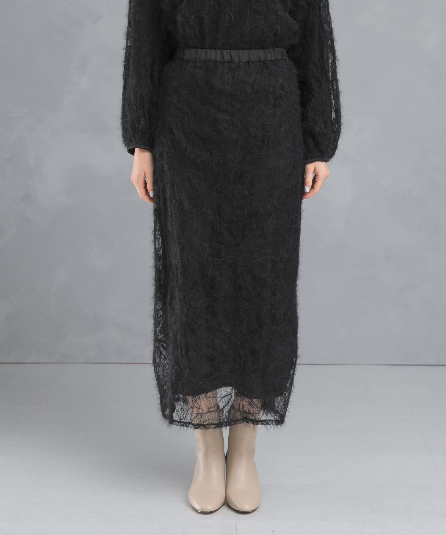 URBAN RESEARCH ROSSO「フラワーチュールシャギースカート」|スカート|