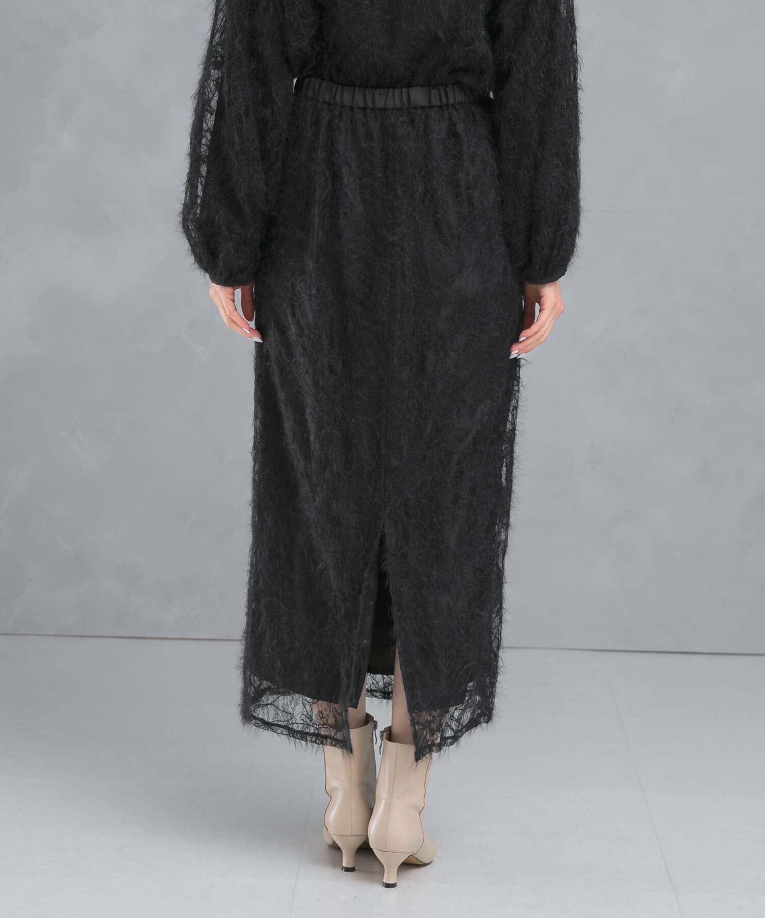 URBAN RESEARCH ROSSO「フラワーチュールシャギースカート」|スカート|