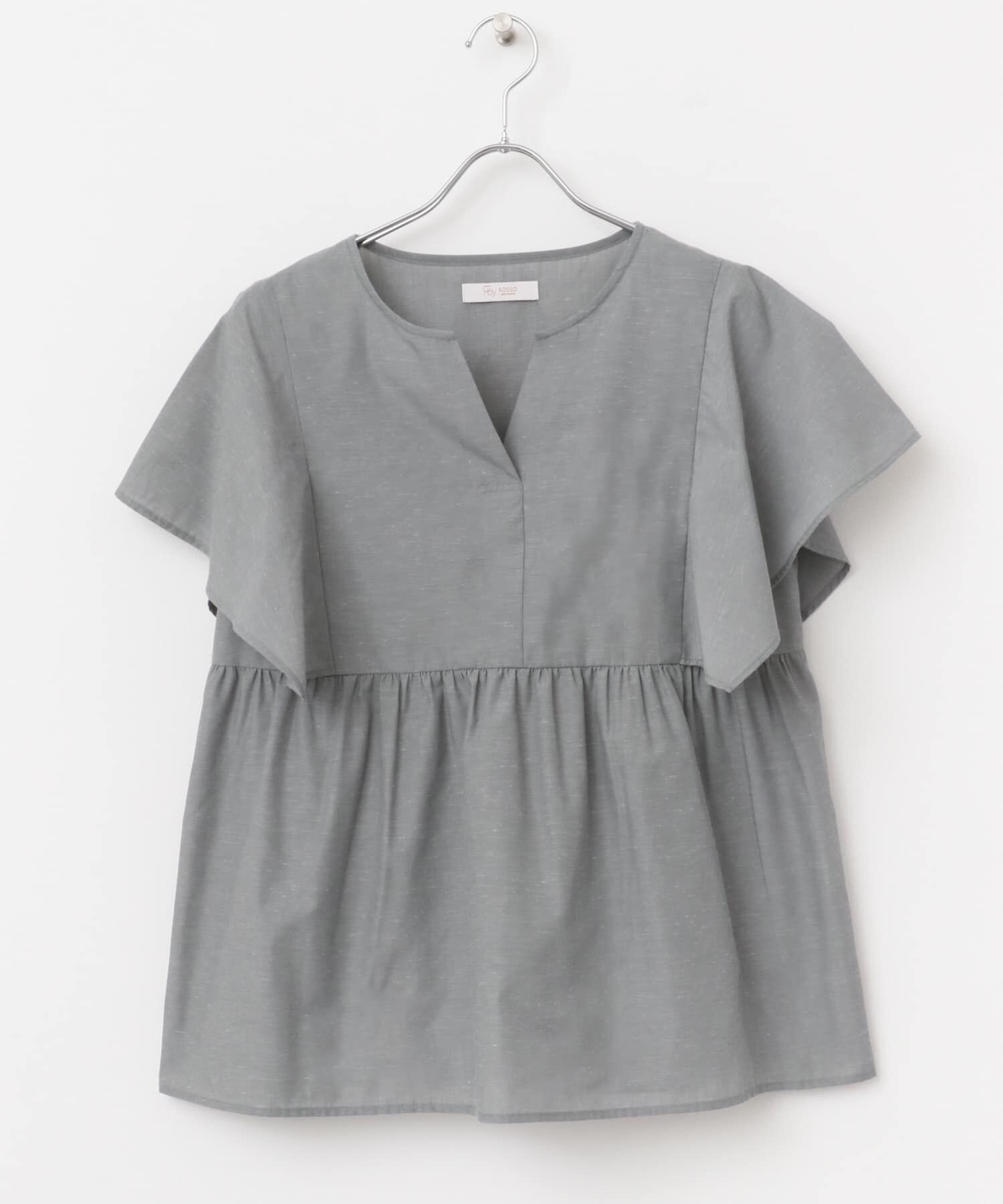 URBAN RESEARCH ROSSO「『UR TECH』F by ROSSO　スクエアスリーブブラウス」|シャツ・ブラウス|