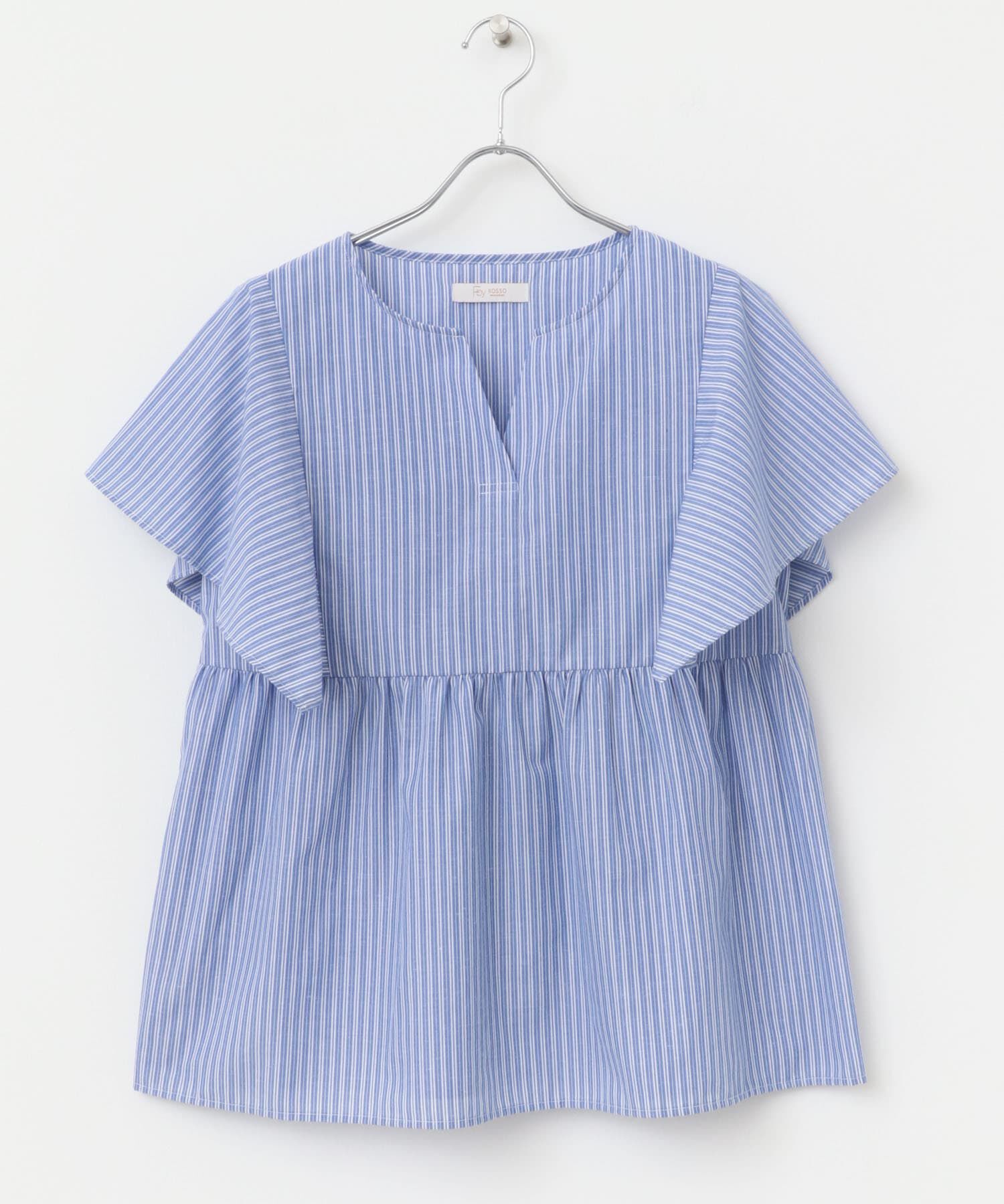 URBAN RESEARCH ROSSO「『UR TECH』F by ROSSO　スクエアスリーブブラウス」|シャツ・ブラウス|