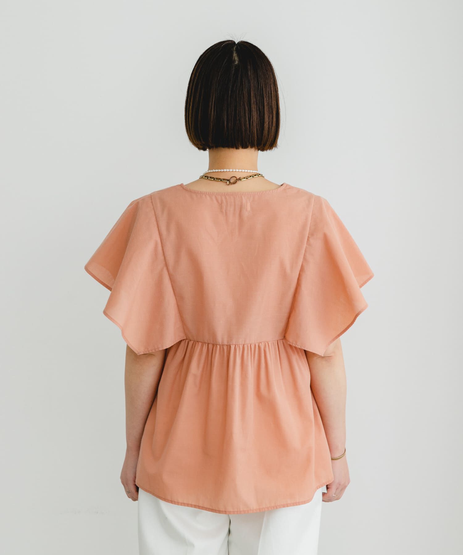 URBAN RESEARCH ROSSO「『UR TECH』F by ROSSO　スクエアスリーブブラウス」|シャツ・ブラウス|