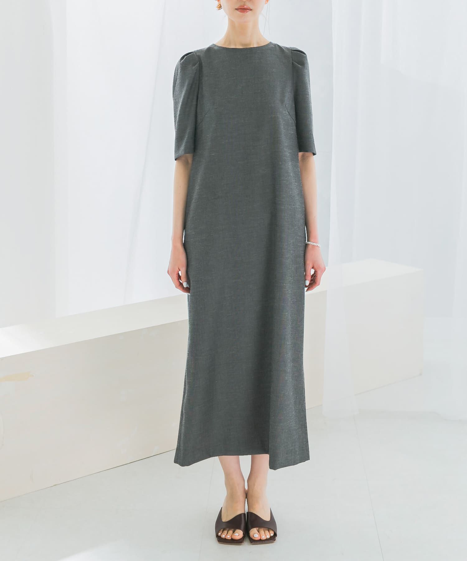 URBAN RESEARCH ROSSO「バックオープンベルトデザインワンピース」|ワンピース|