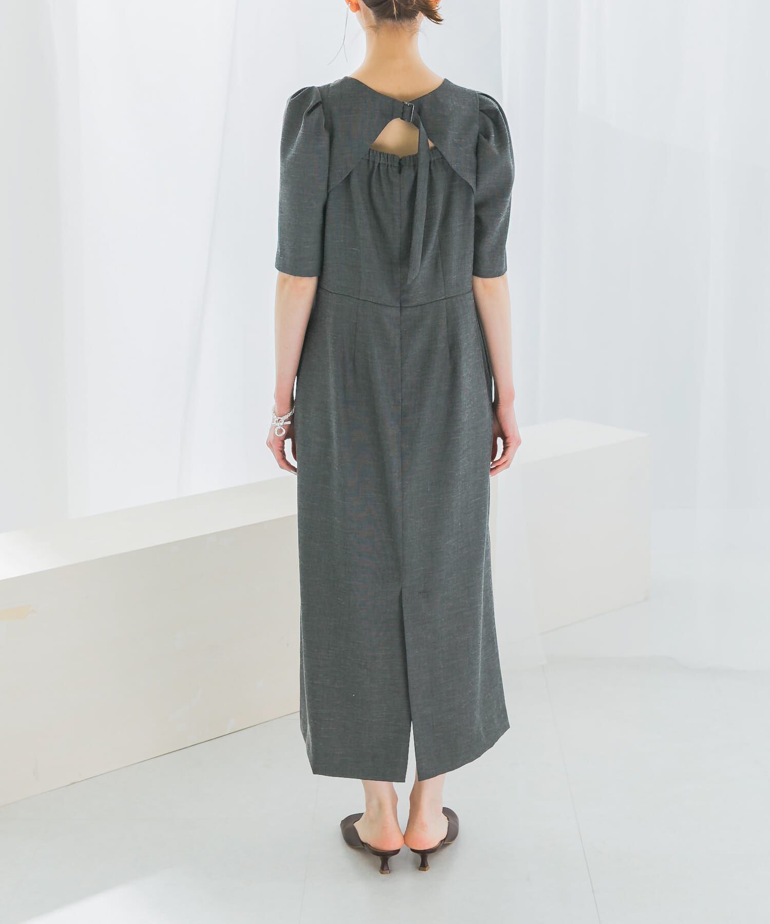 URBAN RESEARCH ROSSO「バックオープンベルトデザインワンピース」|ワンピース|