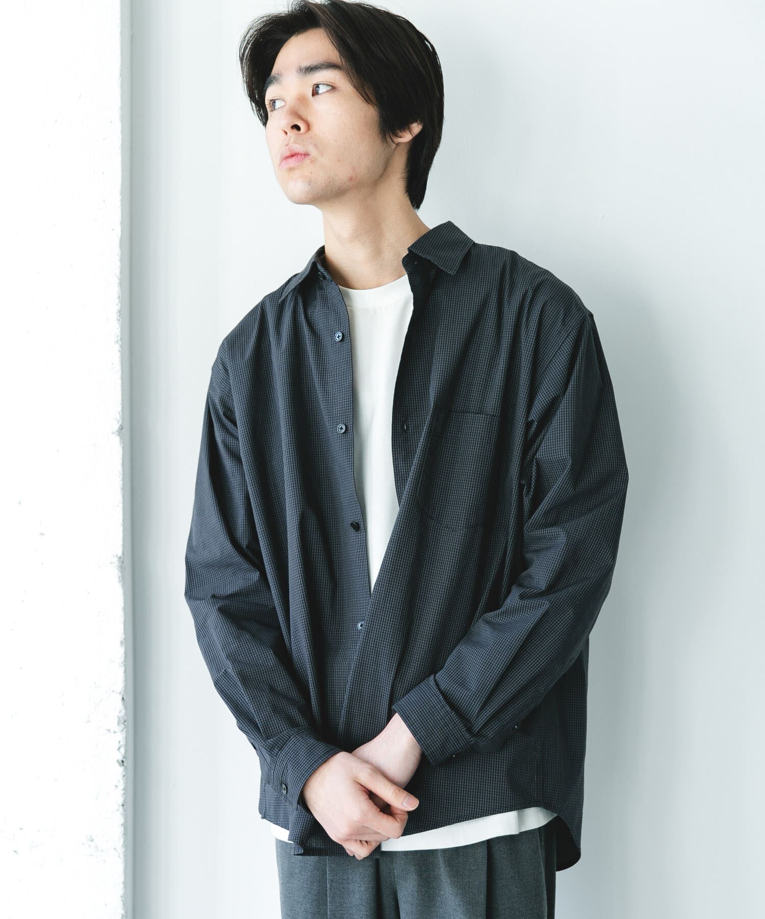 URBAN RESEARCH DOORS「TCブロードレギュラーカラーシャツ」|シャツ・ブラウス|