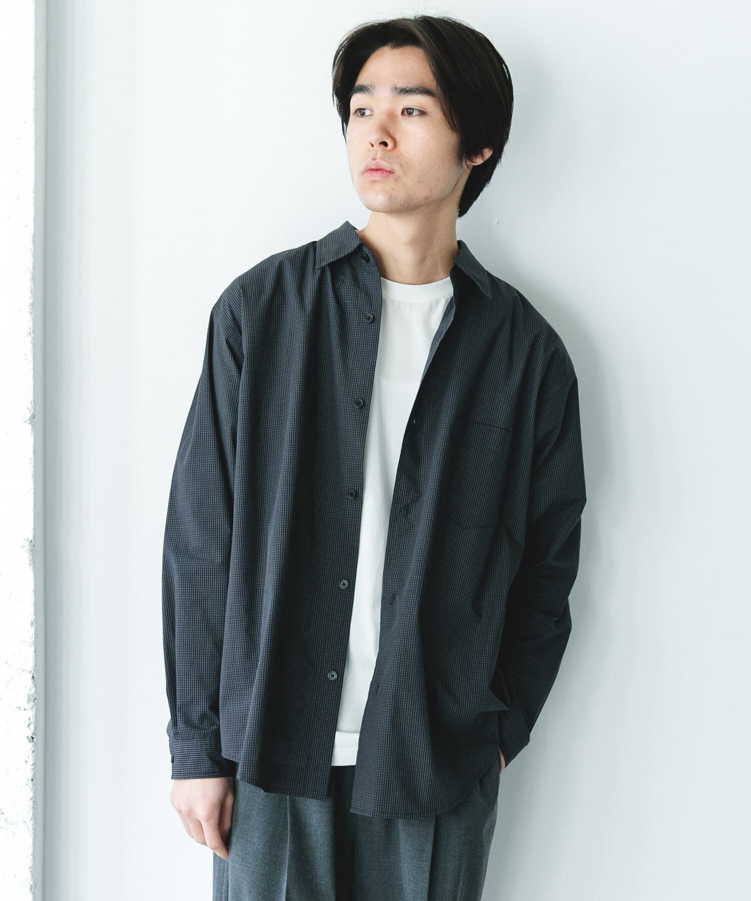 URBAN RESEARCH DOORS「TCブロードレギュラーカラーシャツ」|シャツ・ブラウス|