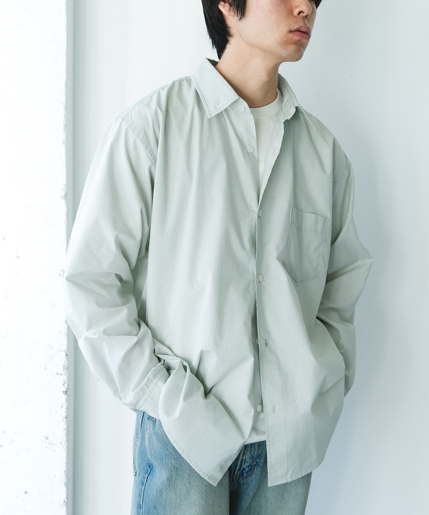 URBAN RESEARCH DOORS「TCブロードレギュラーカラーシャツ」|シャツ・ブラウス|