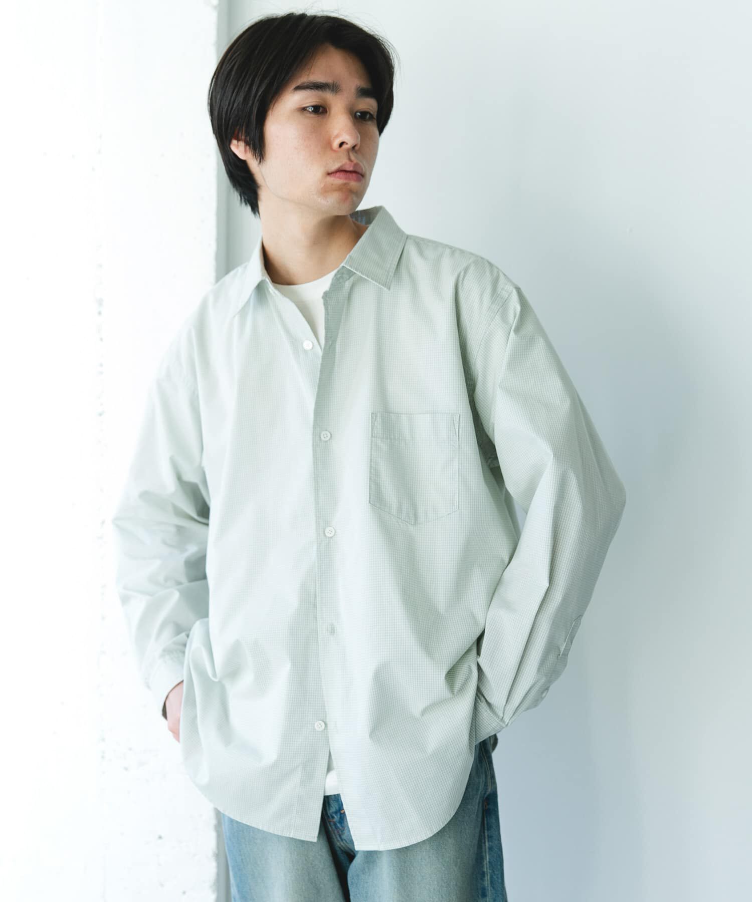 URBAN RESEARCH DOORS「TCブロードレギュラーカラーシャツ」|シャツ・ブラウス|