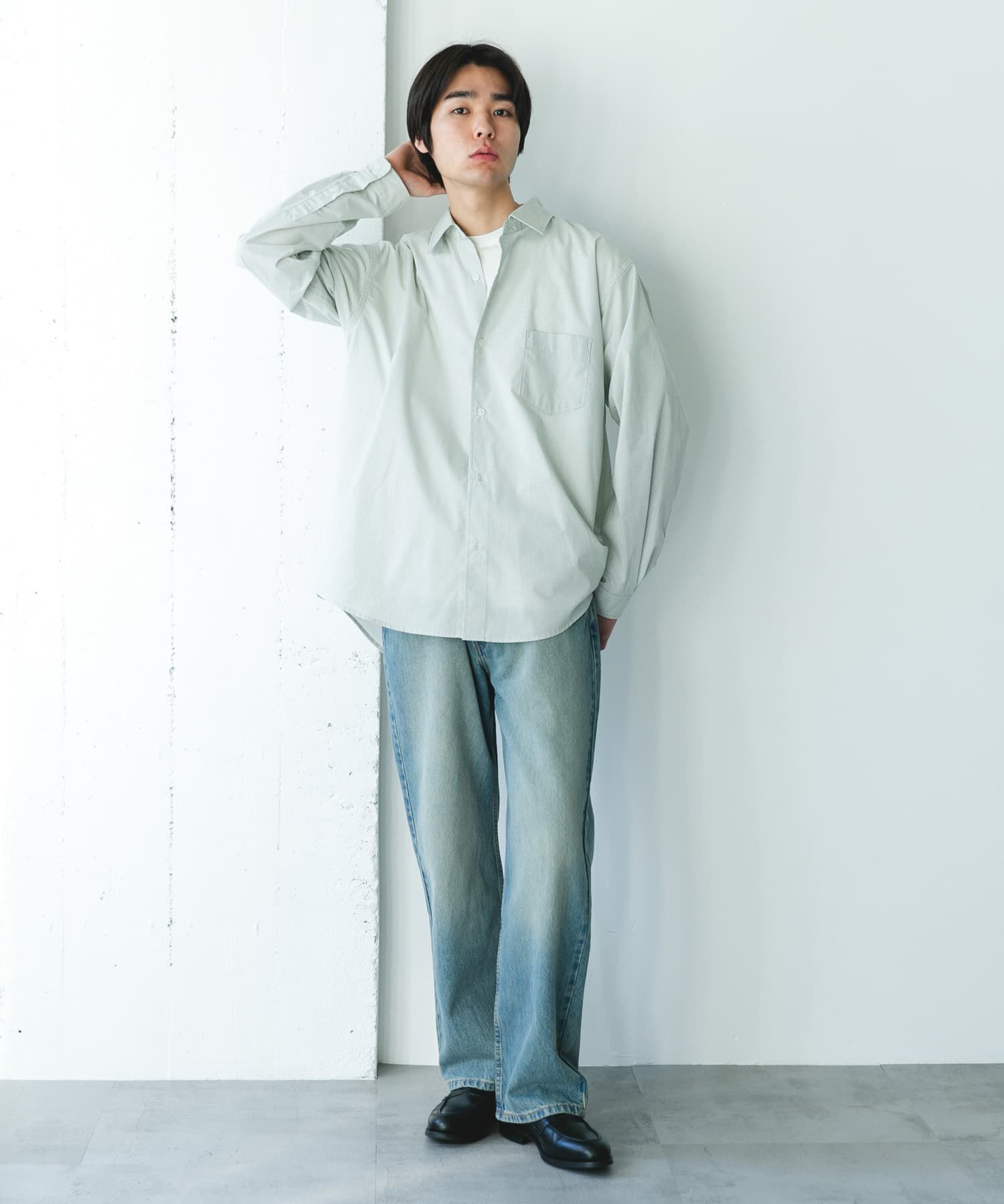 URBAN RESEARCH DOORS「TCブロードレギュラーカラーシャツ」|シャツ・ブラウス|