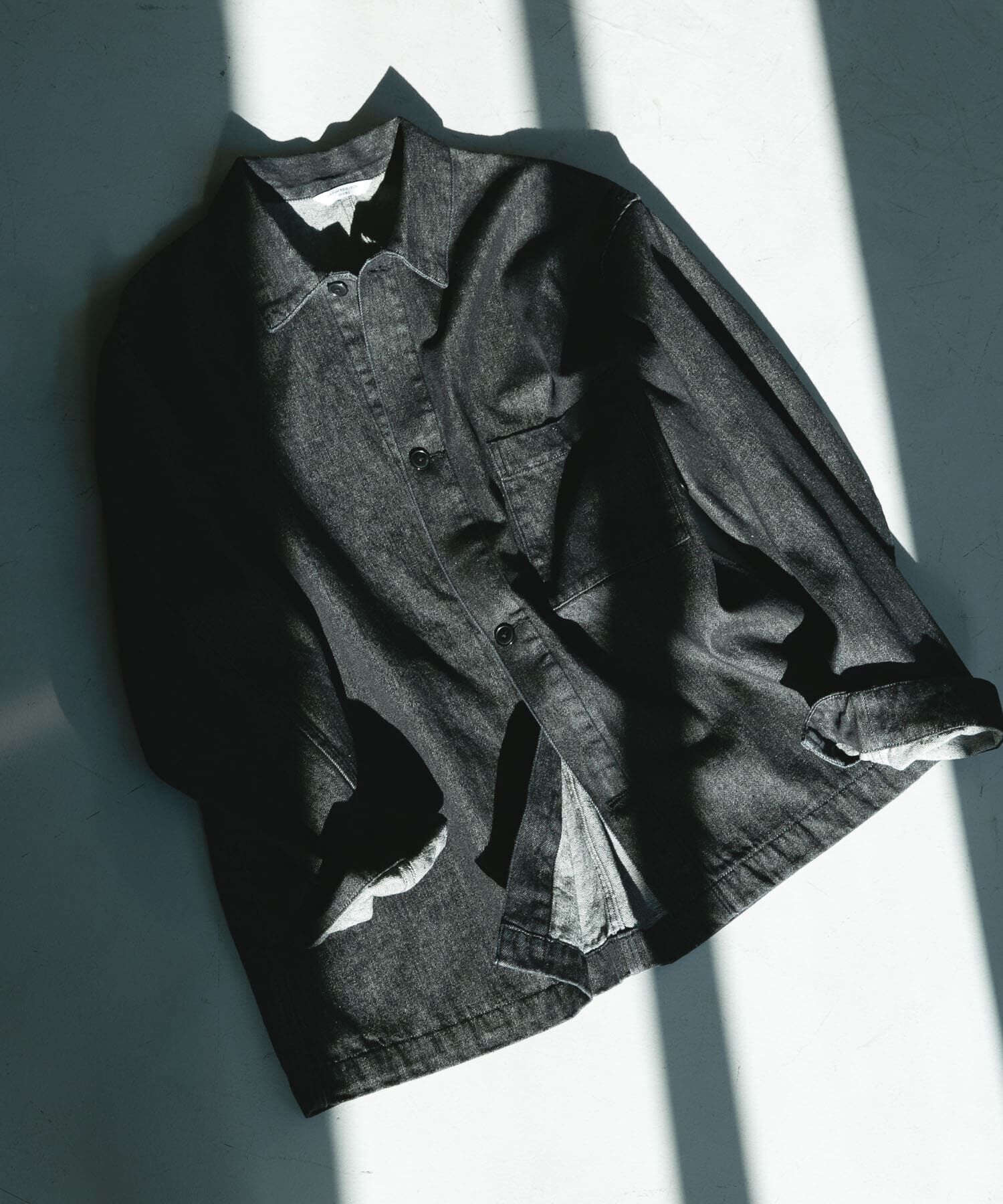 URBAN RESEARCH DOORS「デニムシャツカバーオール」|その他|ブラック