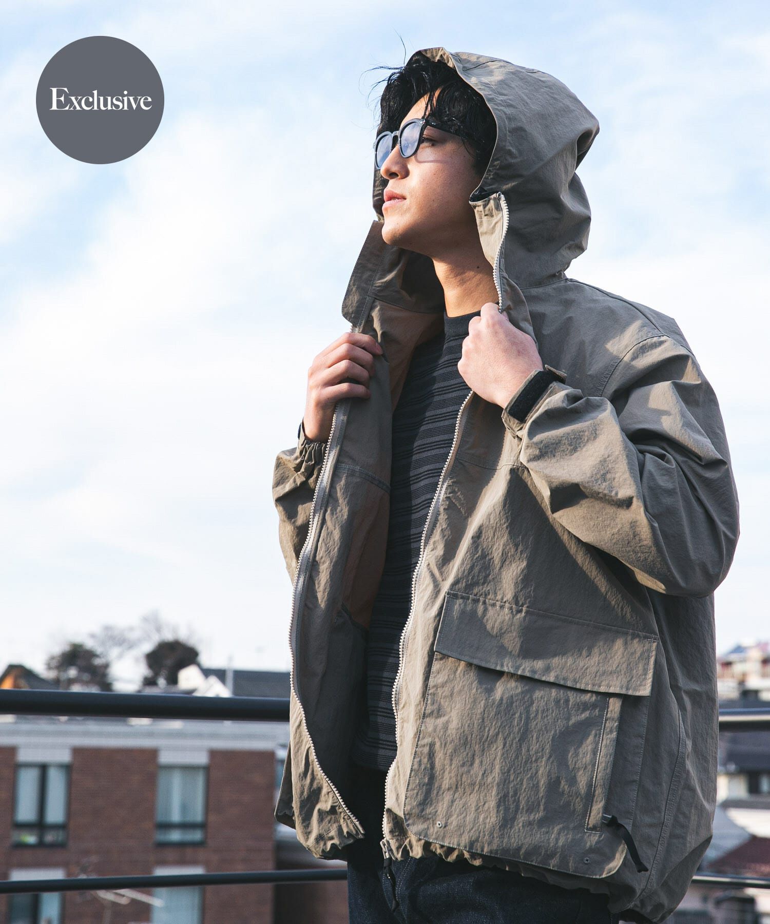 URBAN RESEARCH DOORS「『別注』Snow Peak Apparel&times;DOORS　NYLON WASHER PARKA」|アウトドア|ベージュ