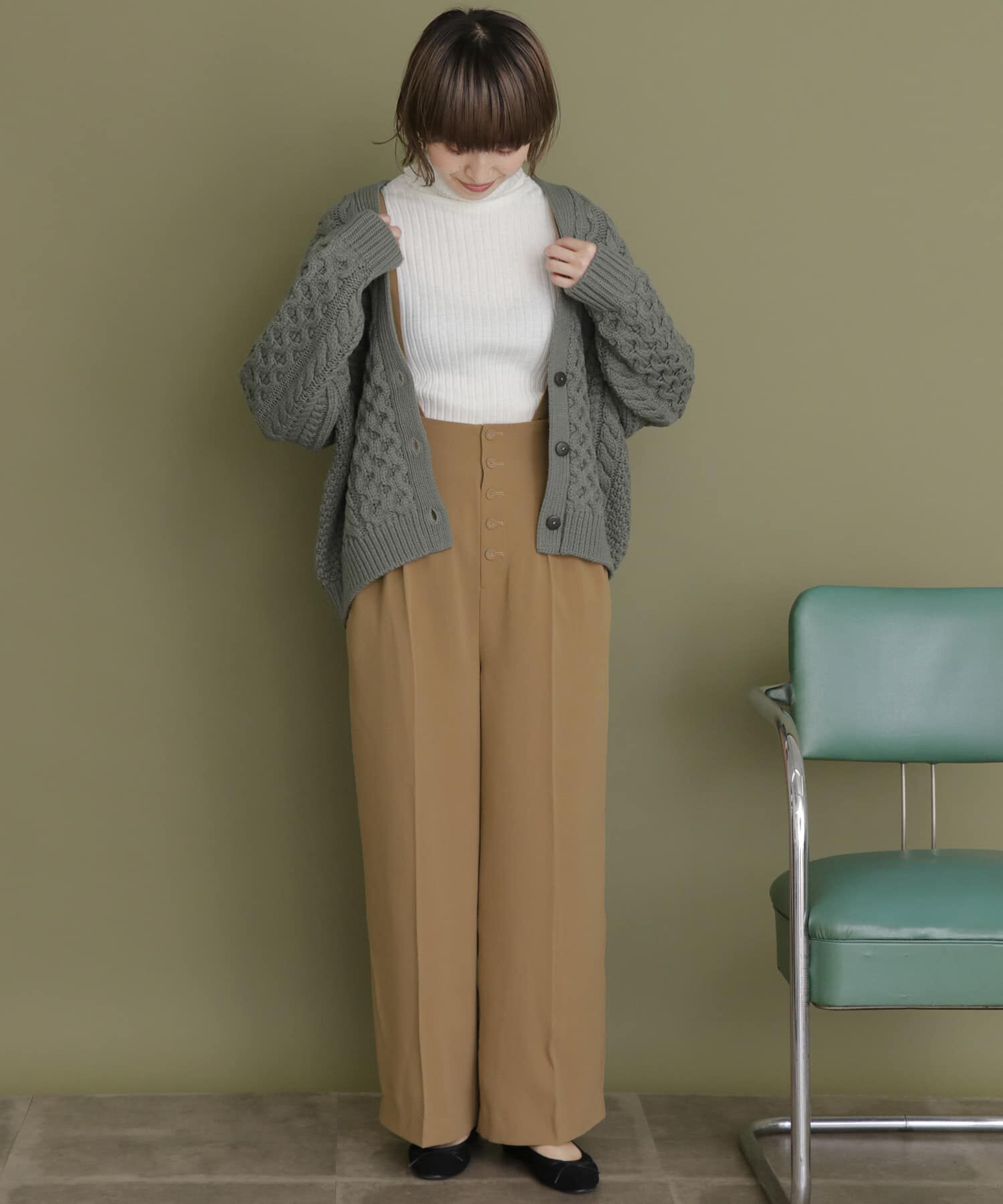  「フロントボタンサスペンダー付きパンツ」|その他|