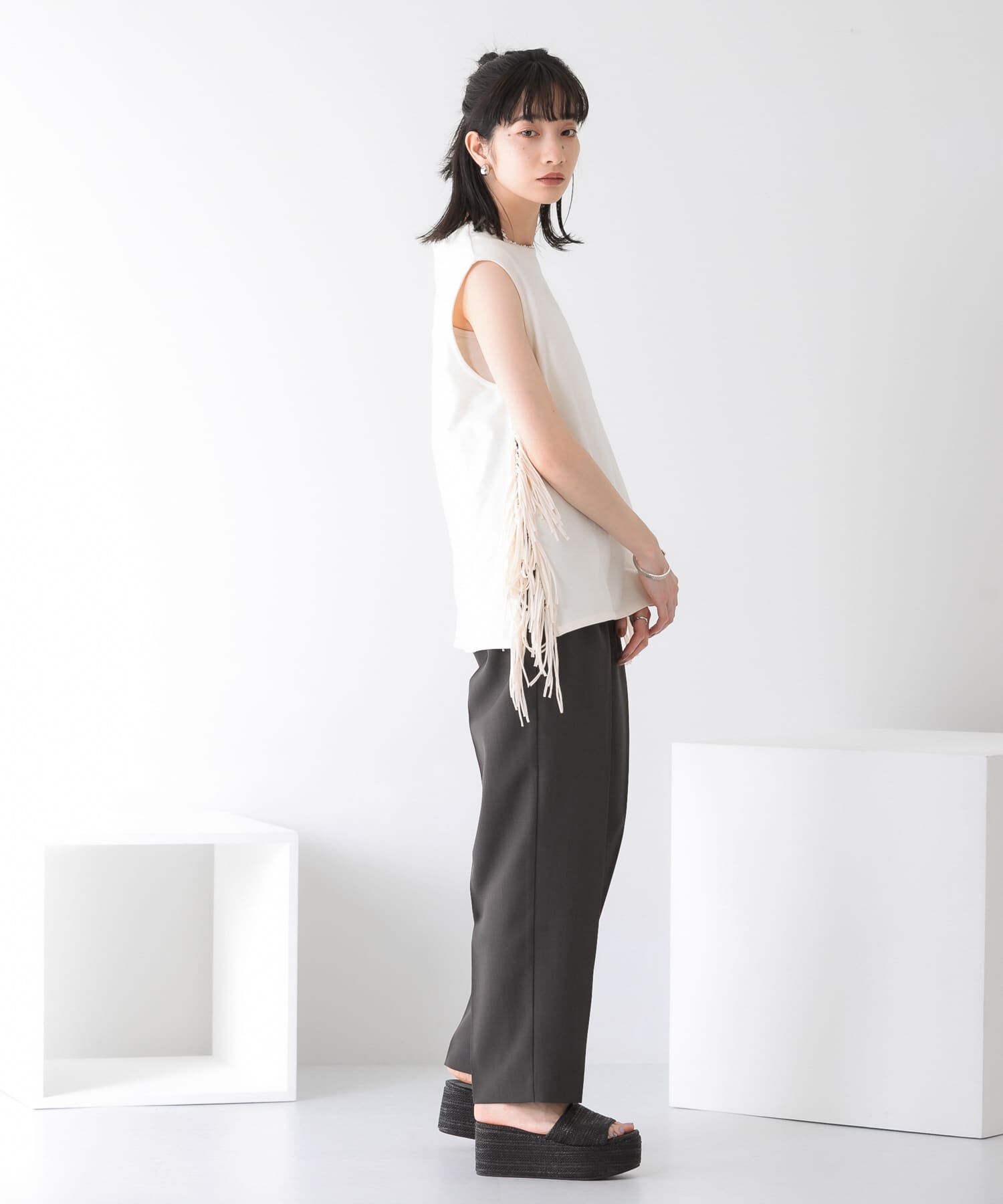  「illi　ワンタックセンタープレスパンツ」|その他|