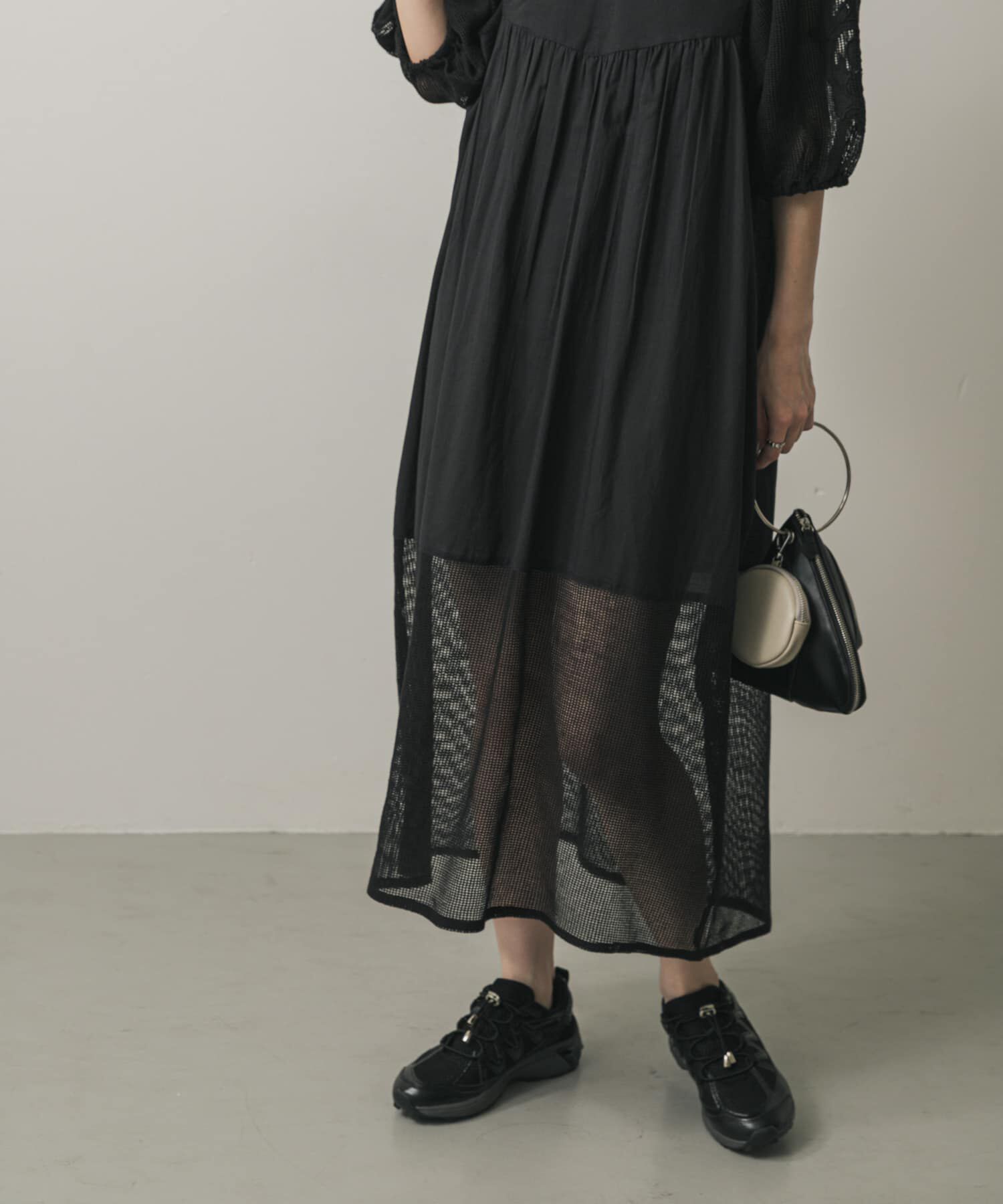 SENSE OF PLACE by URBAN RESEARCH「インドシシュウメッシュワンピース」|ワンピース|