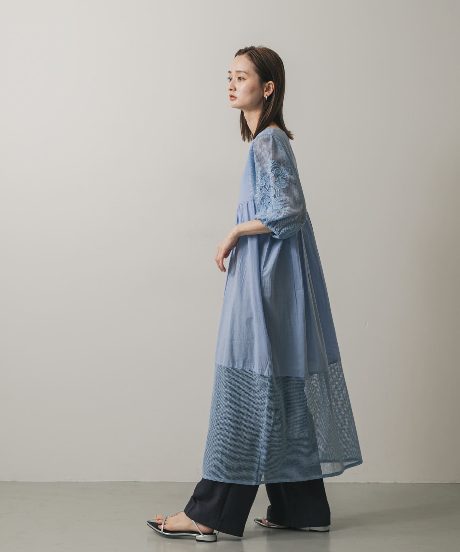 SENSE OF PLACE by URBAN RESEARCH「インドシシュウメッシュワンピース」|ワンピース|