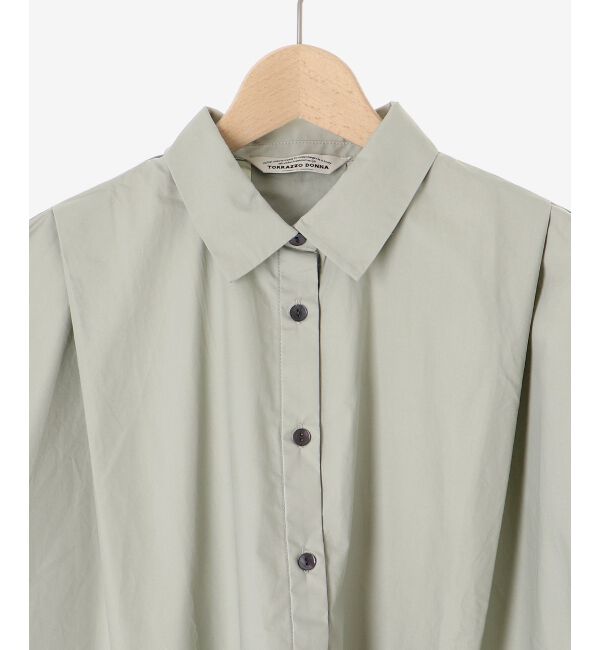 le.coeur blanc「《手洗い可能》TORRAZZO DONNAオーガンジースリーブシャツ」|シャツ・ブラウス|