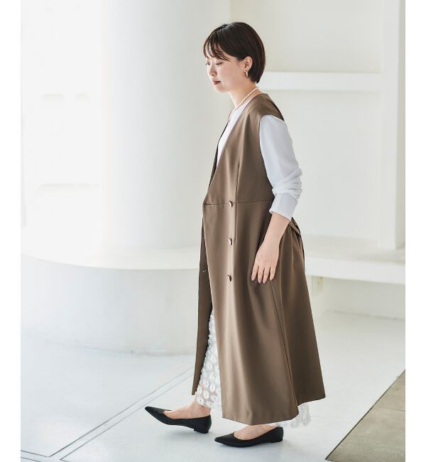 le.coeur blanc「Vカラー2WAYジレジャンスカ」|ジャンパースカート|