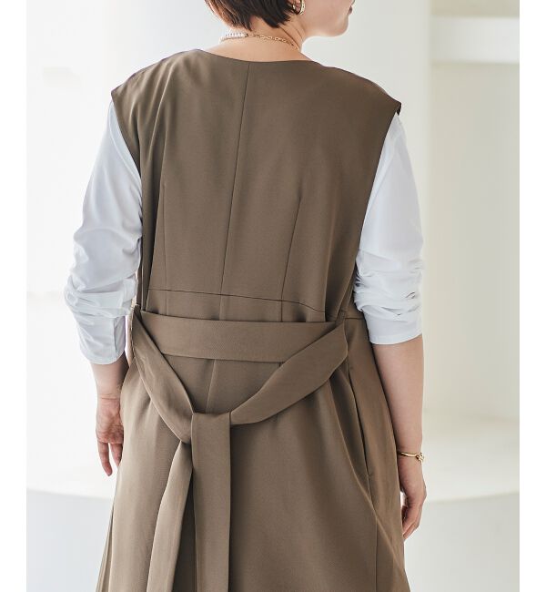 le.coeur blanc「Vカラー2WAYジレジャンスカ」|ジャンパースカート|