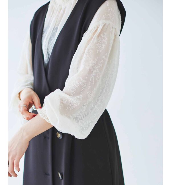 le.coeur blanc「Vカラー2WAYジレジャンスカ」|ジャンパースカート|