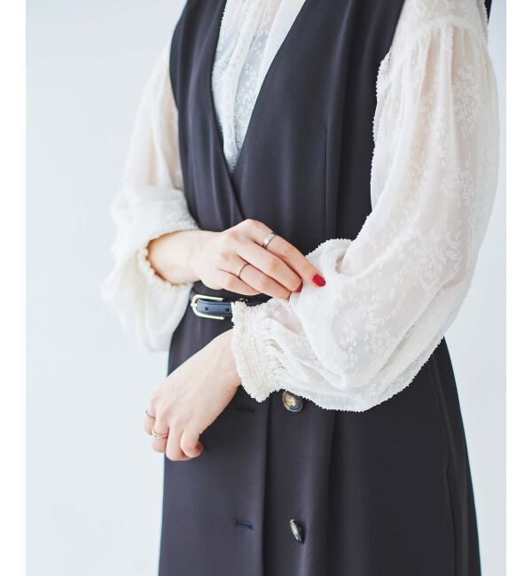 le.coeur blanc「Vカラー2WAYジレジャンスカ」|ジャンパースカート|