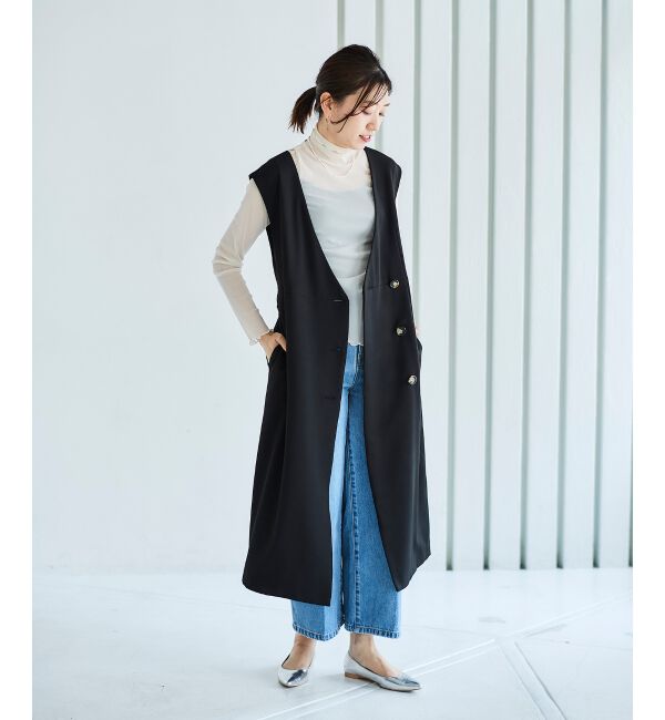 le.coeur blanc「Vカラー2WAYジレジャンスカ」|ジャンパースカート|