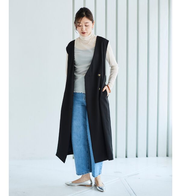 le.coeur blanc「Vカラー2WAYジレジャンスカ」|ジャンパースカート|