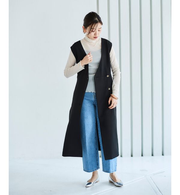 le.coeur blanc「Vカラー2WAYジレジャンスカ」|ジャンパースカート|