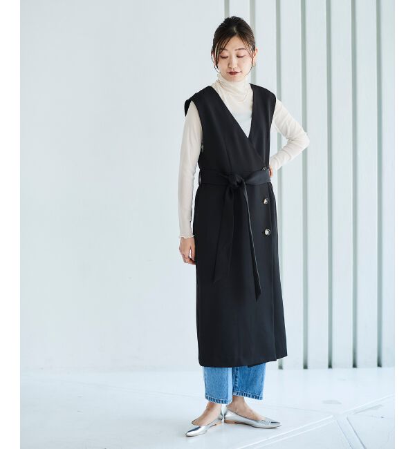 le.coeur blanc「Vカラー2WAYジレジャンスカ」|ジャンパースカート|