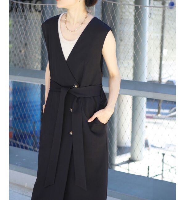 le.coeur blanc「Vカラー2WAYジレジャンスカ」|ジャンパースカート|