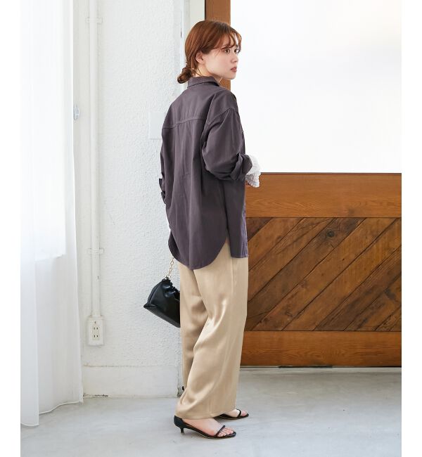  「《手洗い可能》メローウエストサテンイージーパンツ」|その他|