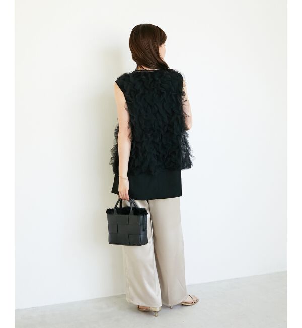  「《手洗い可能》メローウエストサテンイージーパンツ」|その他|