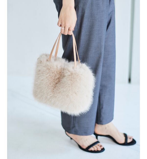  「《ランキング1位》フェイクファー2WAYバッグ」|ハンドバッグ|