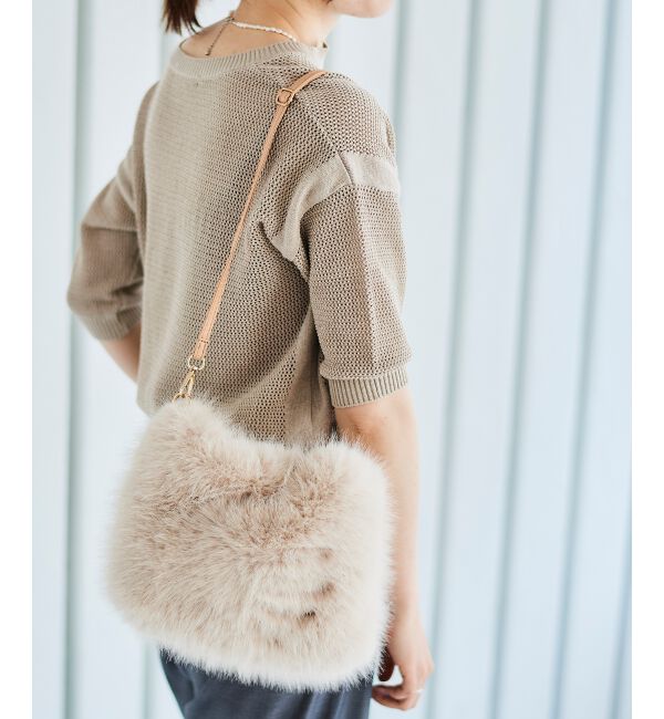  「《ランキング1位》フェイクファー2WAYバッグ」|ハンドバッグ|