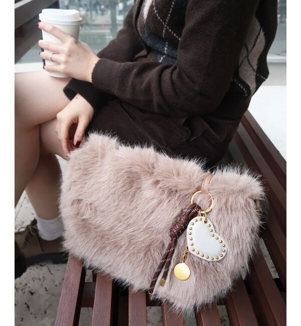  「《ランキング1位》フェイクファー2WAYバッグ」|ハンドバッグ|