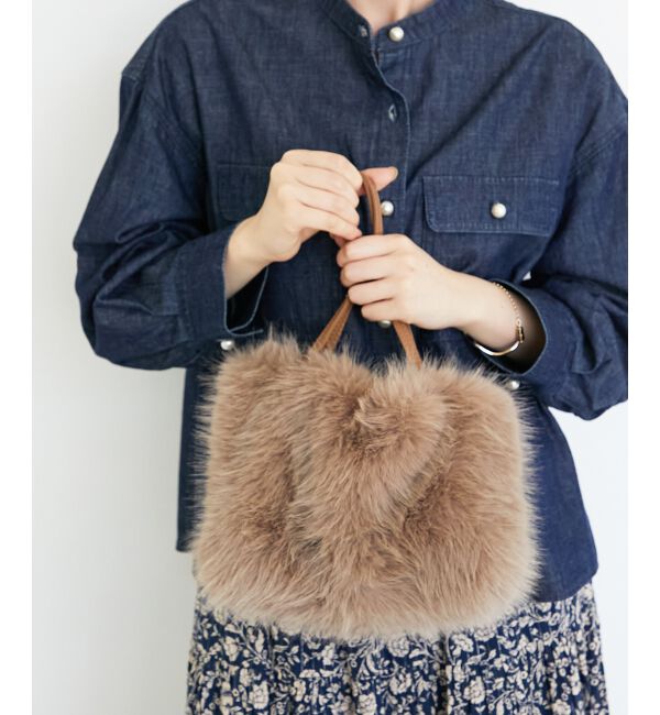  「《ランキング1位》フェイクファー2WAYバッグ」|ハンドバッグ|