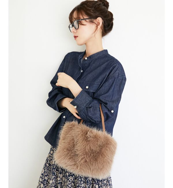  「《ランキング1位》フェイクファー2WAYバッグ」|ハンドバッグ|